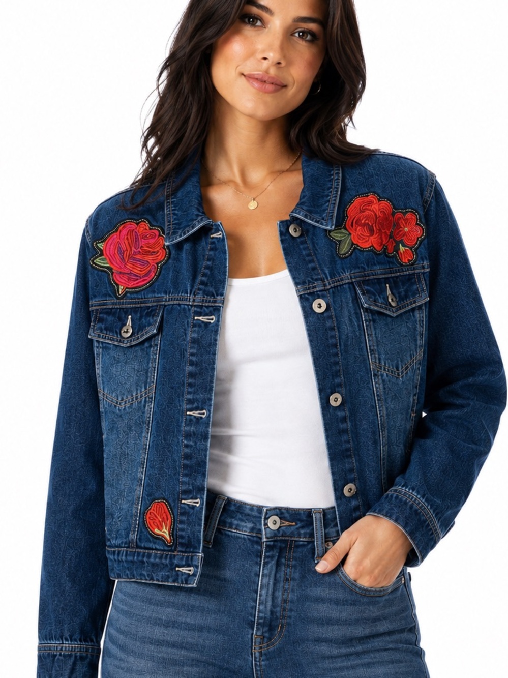 Disney ily 4EVER Denim Jacket (Juniors 13)